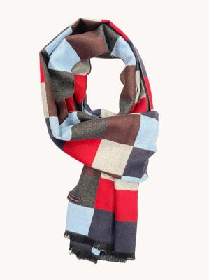 A fish named Fred Sjaal 32272 Blok Rood - Lichtblauw