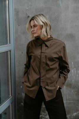 Aimee the Label Blouse JakartaW6 Brown