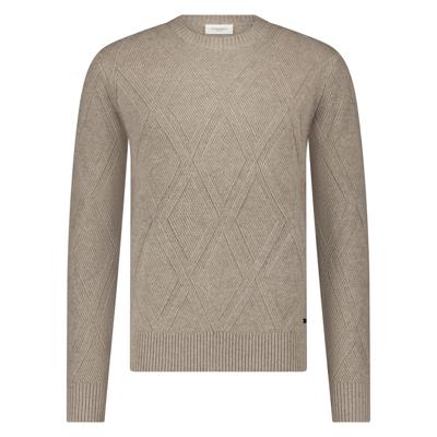 Seven Dials Trui SDL25305GO46 Argyle Patroon Bruin