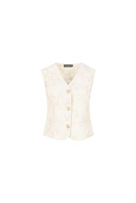 G-maxx Ivara Gilet 26ZTG07 Zand