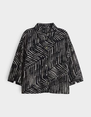 OPUS Blouse Fiana palm leaves