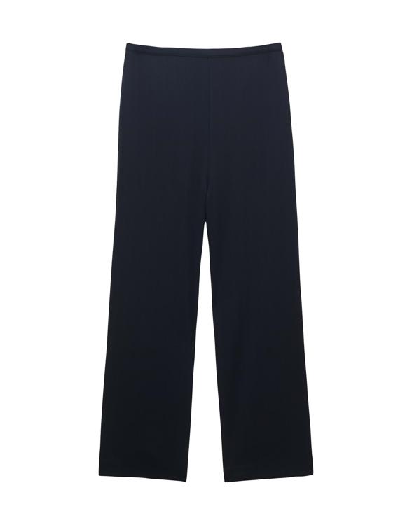 Wide leg stoffen broek met structuurmotief, model 'Cetsu'