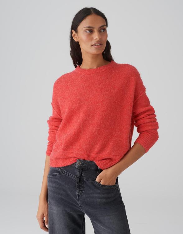 Opus - Rood Oversized mohair trui Rood 36 - Maat 36