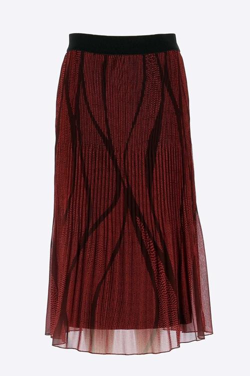 Signe Nature Plissé Rok Bordeaux 834091