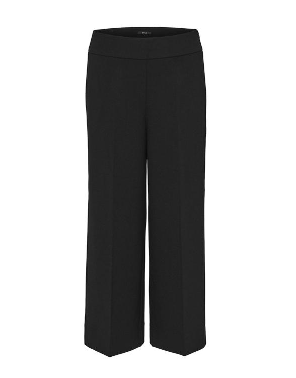 Wide leg stoffen broek met persplooien, model 'Misha city'