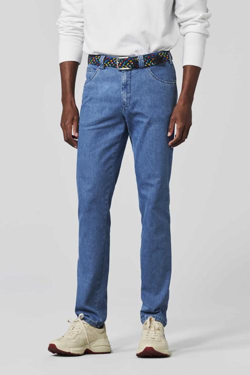 Meyer - Jeans Dublin Blauw - Maat 25 - Slim-fit