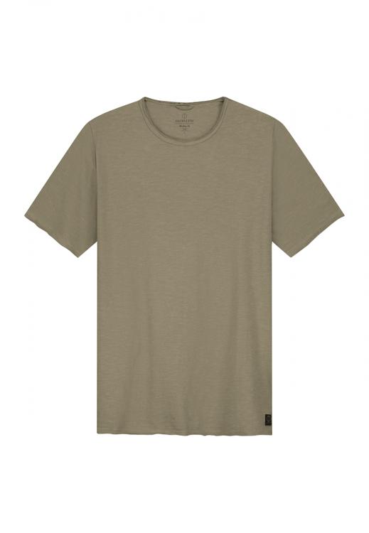 Dstrezzed - Mc Queen T-shirt Melange Bruin Groen - Heren - Maat XL - Modern-fit