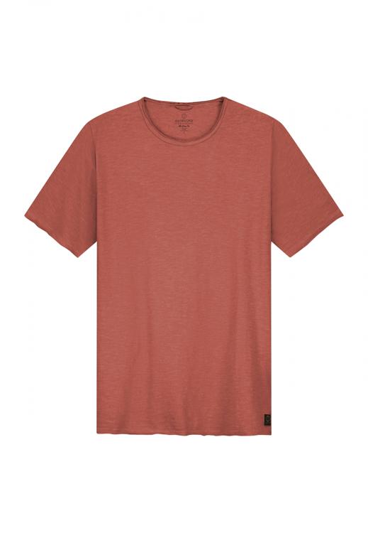 Dstrezzed - Mc Queen T-shirt Melange Rust - Heren - Maat L - Modern-fit