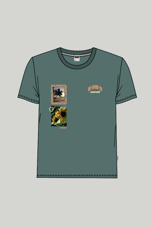 Kultivate T-shirt Ts Yourself 2401020205 382 Deep Sea Mannen Maat - S