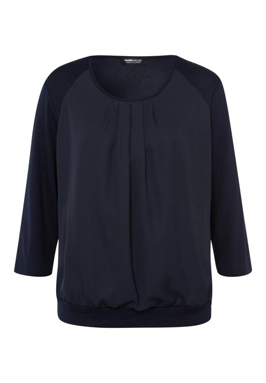 Frank Walder blouse donkerblauw