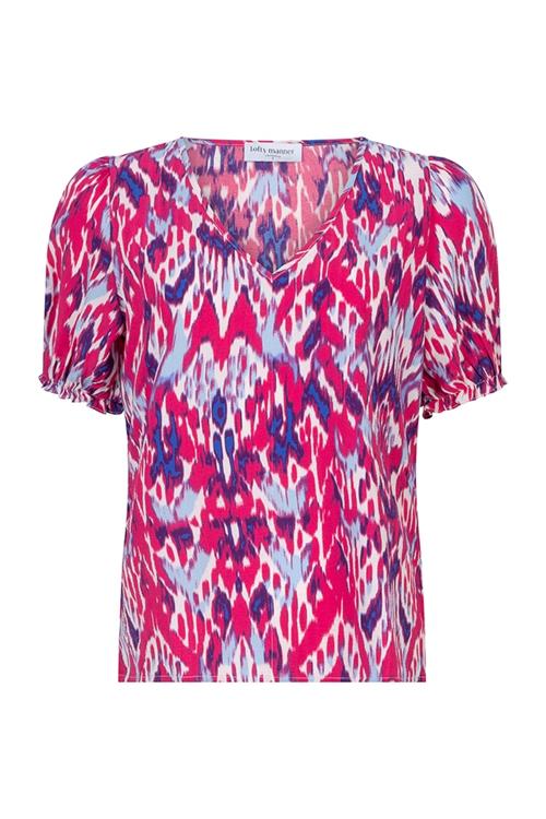 Lofty Manner T-shirt T Shirt Ophelia Pc05 775 Multi Faded Sea Dames Maat - M