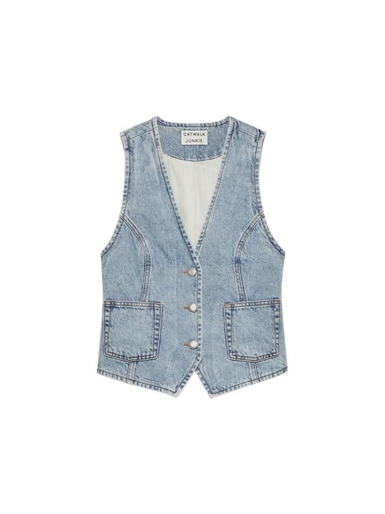 Denim Gilet WT Daisy Catwalk Junkie mt 38-M