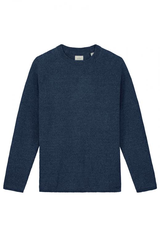 Dstrezzed Pullover Blauw Chenille knit crewneck 405722/694