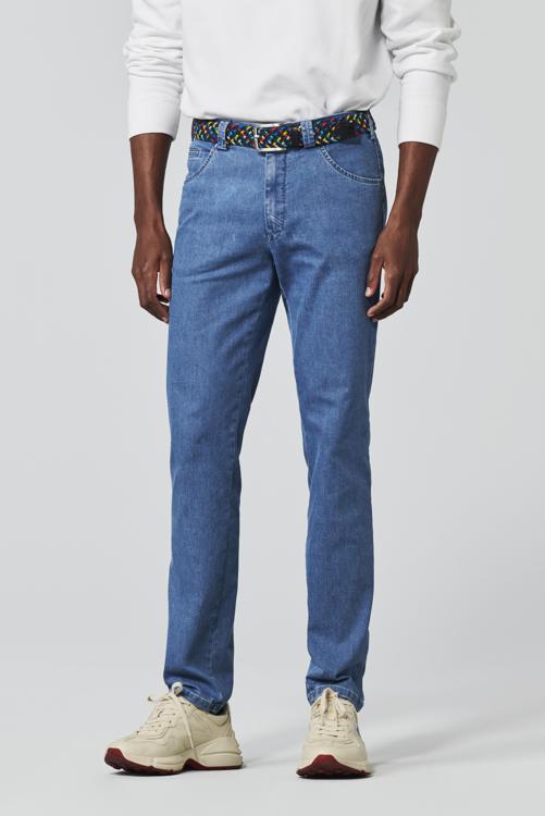 Meyer - Jeans Dublin Blauw - Maat 52 - Slim-fit