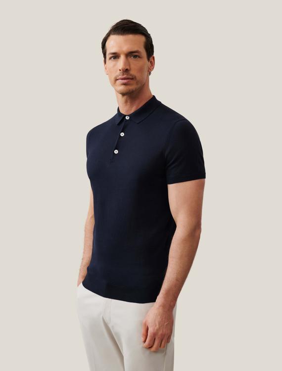 Cavallaro Napoli - Sorrentino Poloshirt Navy - Regular-fit - Heren Poloshirt Maat XL