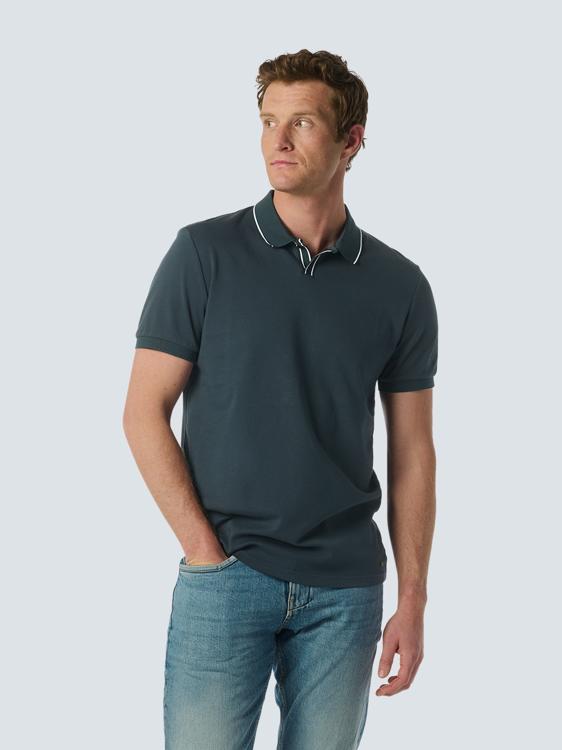 NO-EXCESS Poloshirt Polo Liquid Finished Cotton 24370411 078 Night Mannen Maat - XL