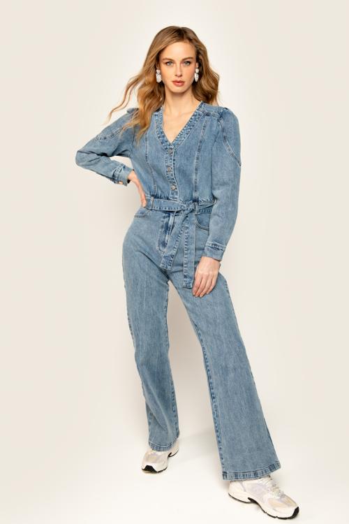 Freebird Jumpsuit Josslyn Denim | Blauw