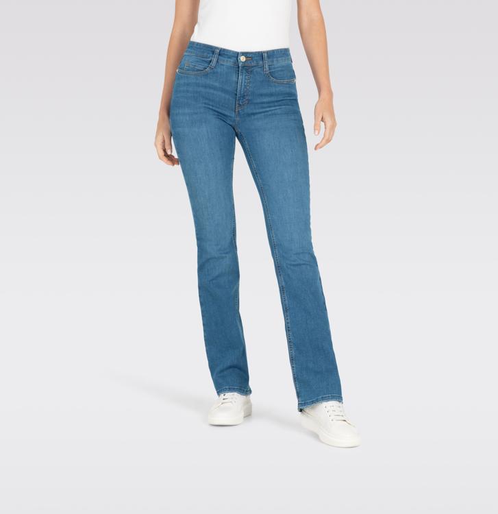 Bootcut jeans met gerafelde boorden