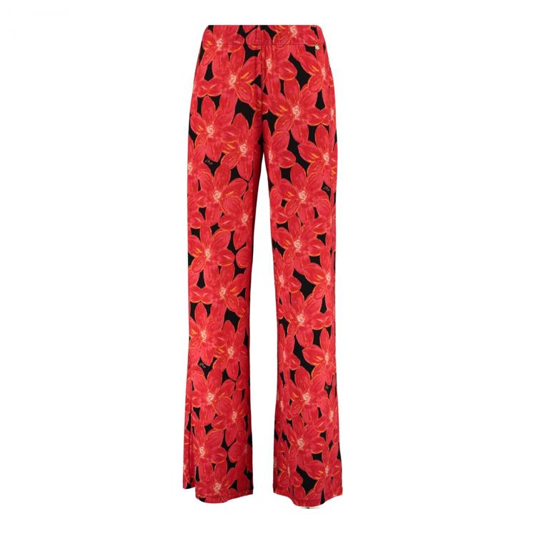 Harper & Yve Broek Jane Pa Ss25t102 311 Spicy Red Flower Dames Maat - XL