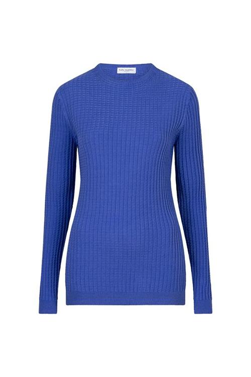 Lofty Manner Trui Sweater Fiet Qb12 1 400 Blue Dames Maat - S