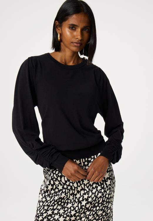 Fabienne Chapot Molly Scrunch Pullover | Zwart