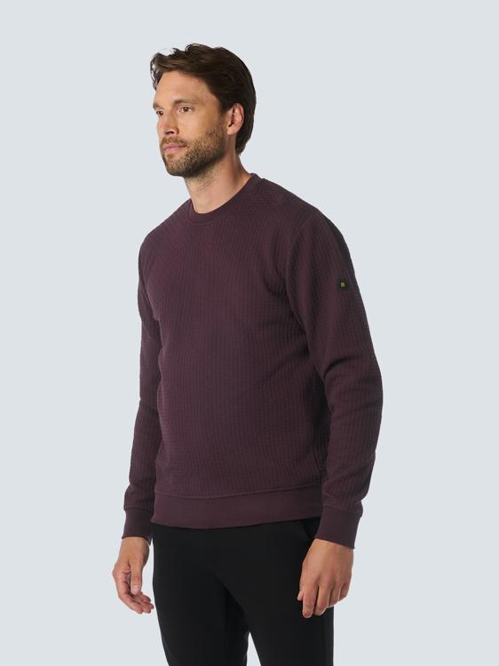 No Excess - Heren Sweater - 25100908 - 083 Aubergine