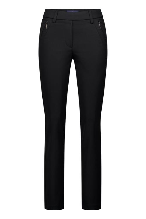 Regular fit broek met elastische band, model 'Zene'