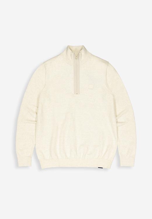 Butcher of Blue Pullover Beige Lt Clifden Helf Zip M2426030/618