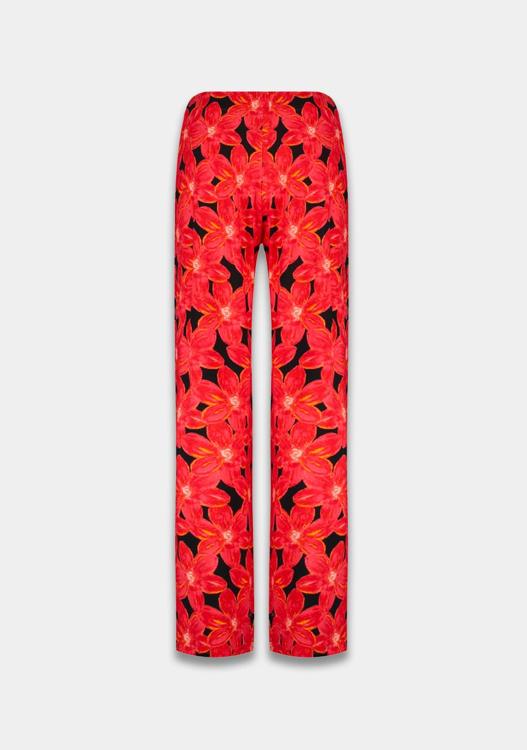 Harper & Yve Broek Jane Pa Ss25t102 311 Spicy Red Flower Dames Maat - M