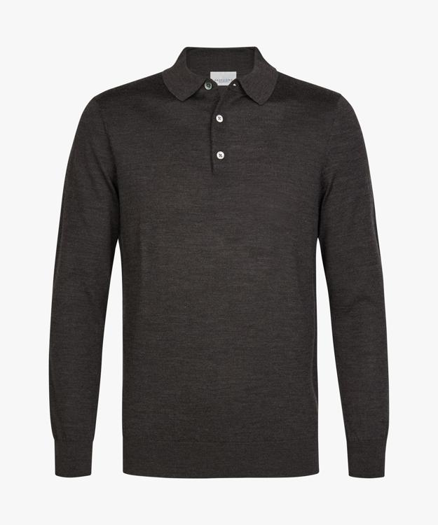 Profuomo Wollen Polotrui Antraciet PPXJ30029E