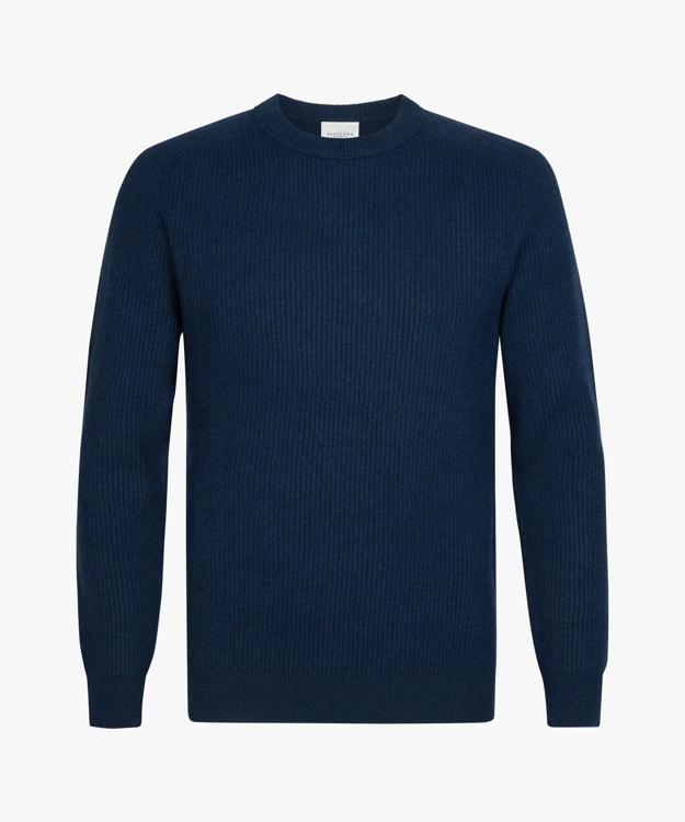 Profuomo Wollen Trui Marineblauw PPXJ30057B