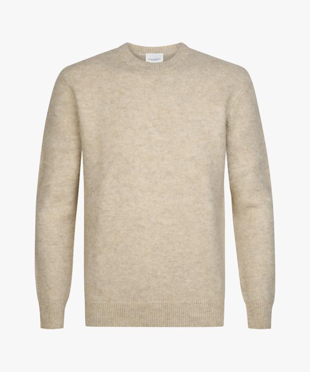 Profuomo Wollen Trui Beige Ronde Hals PPXJ30050B