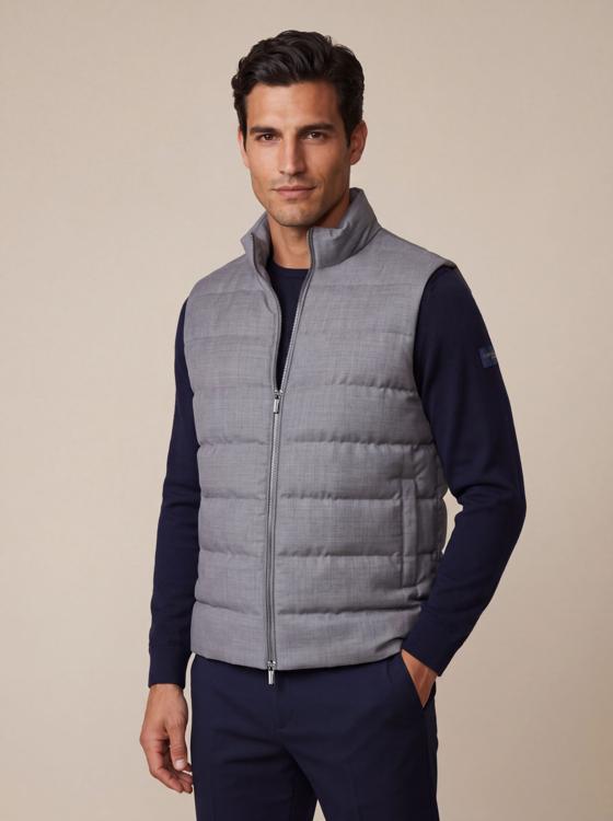Cavallaro Napoli Bodywarmer Grijs Wolmix 112265052