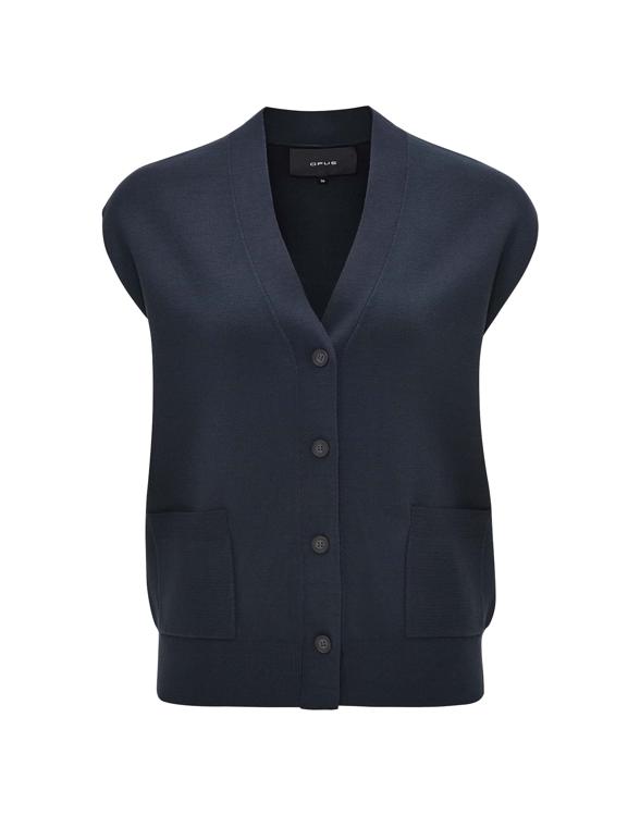 Opus vest blauw sale