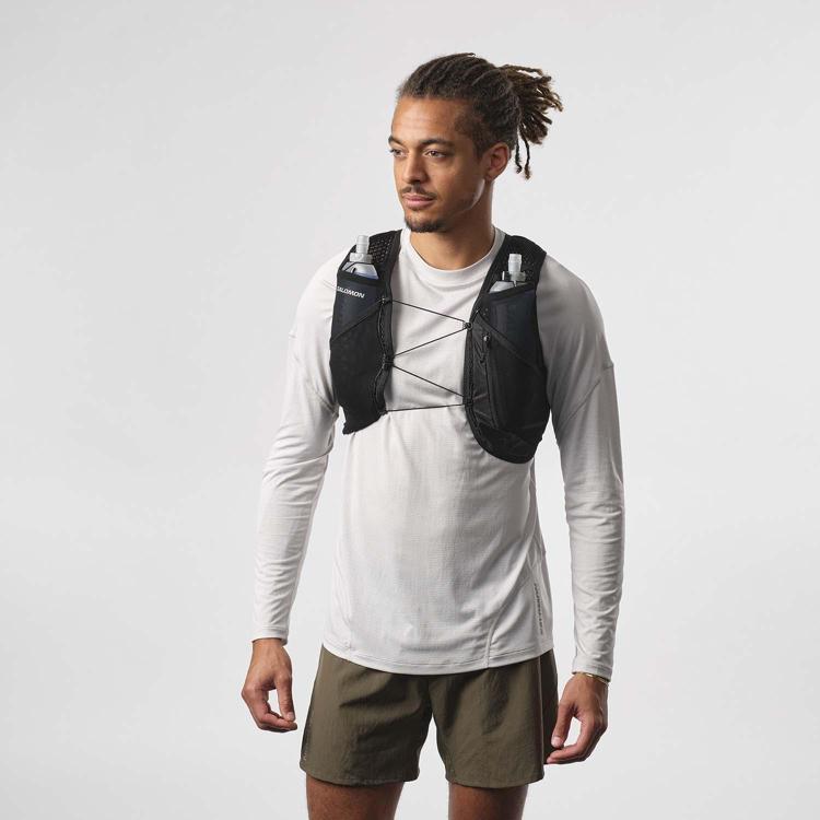 SALOMON ACTIVE SKIN 4 XS ブラック Salomon active skin 4 set