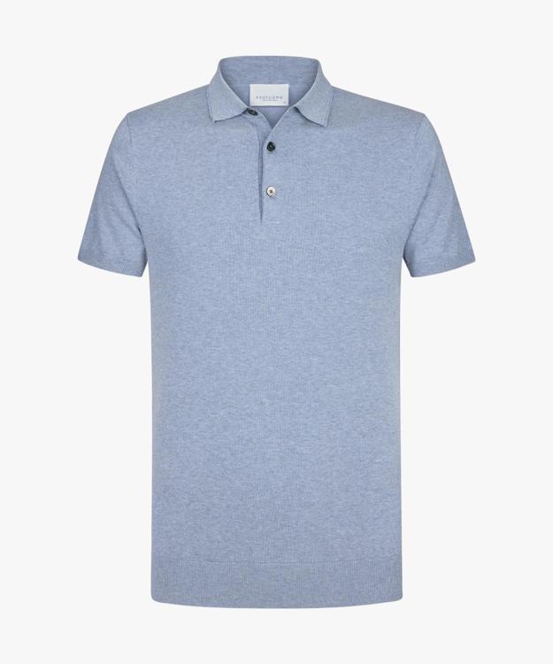 Profuomo Luxe Polo KM Blauw PPWD10001D